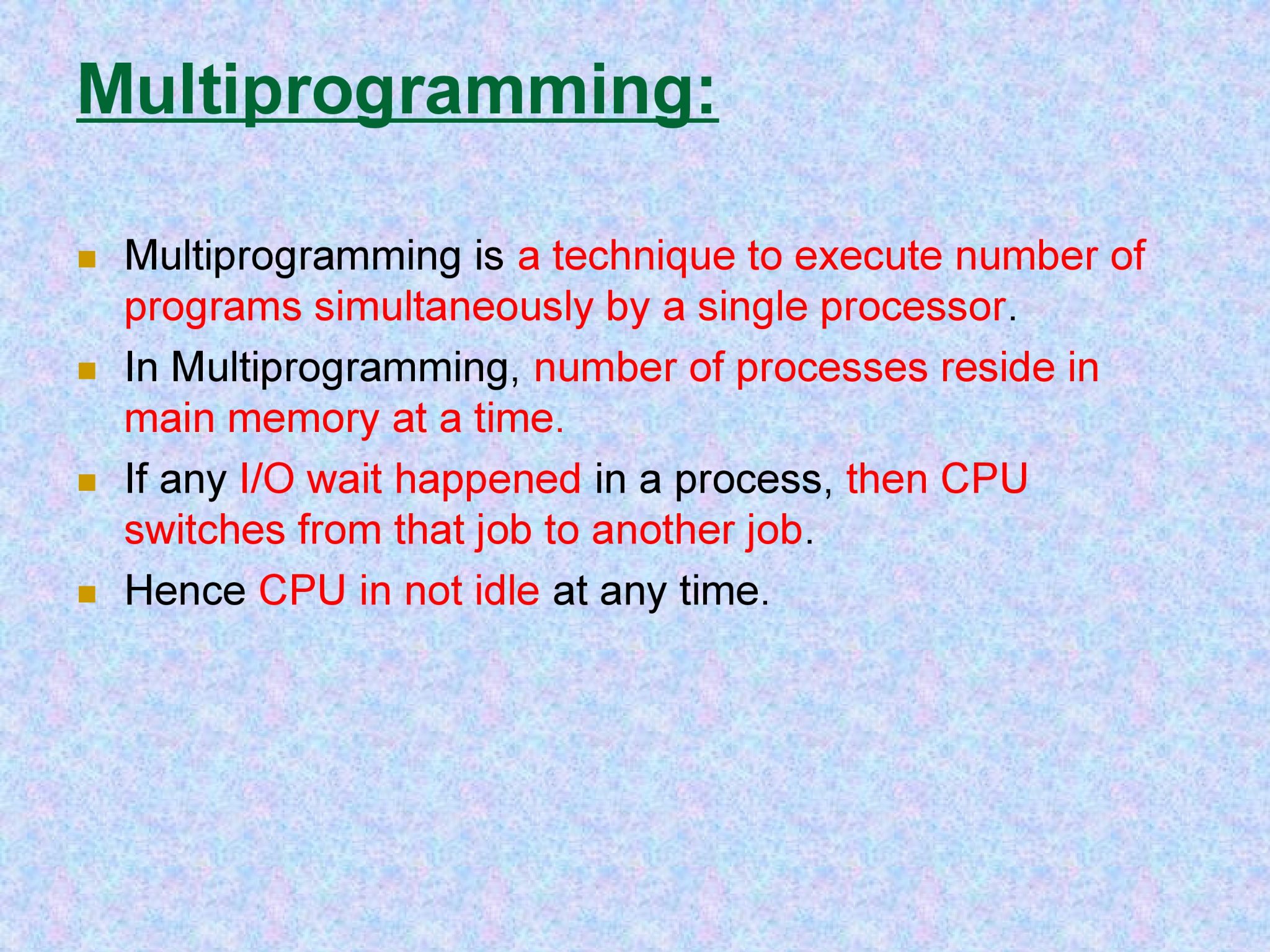 Unit-3: Operating System Part-1 - Education Hub Gyanchautari