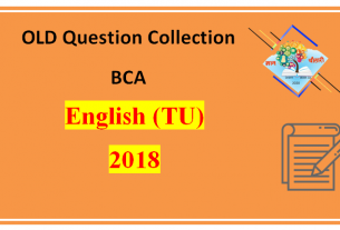 English Old Question paper BCA First semester TU
