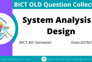 System Analysis and Design Old Question 2079