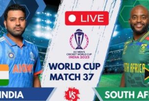 India Vs South Africa ODI World Cup 2023 Live Match